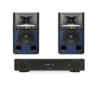 Arcam A5+ Integrated Amplifier with JBL 4309 Studio Monitor Bookshelf Speakers Pair - Black