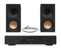 Arcam A5+ Integrated Amplifier with Klipsch R-60M Bookshelf Speakers Pair - Black