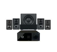 Arcam AVA25 8K AV Receiver & Radia R25 5.1 Surround Sound Bundle Black