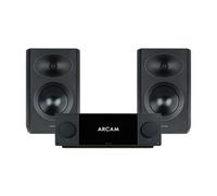 Arcam Radia SA45 Streaming Amplifier & R25 Bookshelf Speakers Hi-Fi Bundle Black