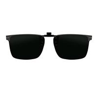 ARCAMOY Clip on Sunglasses Over Prescription Glasses Polarized Anti Glare Flip Up UV Protection Glasses For Men Women, Black, 63*42 mm