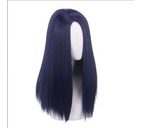 Arcane Caitlyn Dark Blue Long Straight Wig Cosplay Costume Heat Resistant Synthetic Hair Women Carnival Party Wigs