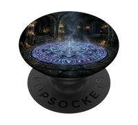 Arcane Ritual Circle Dark Fantasy Dungeon Scene Design PopSockets Adhesive PopGrip