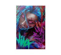 Arcane Season 2 Poster, Arcane Art, Jinx Poster Canvas Poster Bedroom Decor Landscape Office Room Decor Gift 16x24inch(40x60cm)