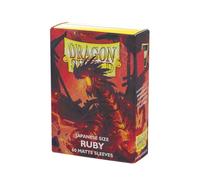 Arcane Tinmen AT-11137 Dragon Shield Japanese Size Matte Ruby (60 Sleeves)