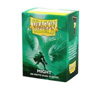Dragon Shield Sleeves - Dragon Shield Matte Dual Might (Green) 100 C (US IMPORT)