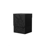 Arcane Tinmen Dragon Shield Card Deck Box - Shell: Shadow Black/Black Durable and Sturdy TCG, OCG Storage Compatible with Pokemon Yugioh Commander MTG Magic: The Gathering Cards, AT-30724
