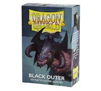100 Triple Envelopes - Outer Sleeves Black Protect Your Dragon Shield Sleeves