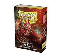 Dragon Shield Japanese Size Dual Matte Sleeves - Peach Piip (60)
