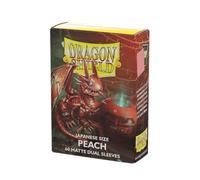 Arcane Tinmen Dragon Shield Sleeves- Matte Japanese: Dual Peach 60CT- Card Sleeves are Smooth & Tough - Compatible with Yugioh & Cardfight Vanguard, Black (AT-15153)