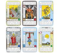 ARCANIA - Tarô Cards for Beginners, com Definições Fáceis, Palavras-Chave, Zodiac, Chakras, Numerology, Sim ou Não e Simbologia de Fundos
