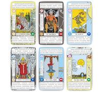 ARCANIA - Tarot Cards for Beginners, with Easy Definitions, Keywords, Zodiac, Chakras, Numerology, Yes or No and Backgrounds Symbology