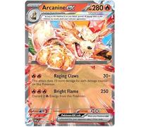Arcanine ex 032/198 Rare Double Pokemon Card (Scarlet & Violet Base) + 1x TitanCards® Toploader