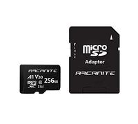ARCANITE 256GB microSDXC Memory Card with Adapter - A1, UHS-I U3, V30, 4K, C10, Micro SD, Optimal read speeds up to 90 MB/s