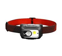Arcas 30710015 - LED Head Lamp with 9 W Adjustable Headband and Sensor Rechargeable via USB Port Headlamp with 6 Light Functions, Ideal for Working, Hiking and Jogging