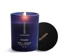 Arcasire Mint & Jasmine Scented Candle, Luxury Candles for Women, 8oz Soy Wax Candle, 50 Hours Burn Time, Ideal Candle Gift for Women and Men, Birthdays, Christmas, Weddings, Bath (Mint & Jasmine)