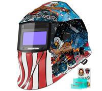 ARCCAPTAIN Welding Helmet Auto Darkening, 1/25000s Response, Shade 4/9-13