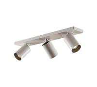 Arcchio Adjustable 3 Way LED Ceiling Spotlight Fitting, Rotatable 350° and 90° Tilt Spots Lights Modern Light Fixture 3X GU10 (Bulbs Not Included) White Aluminium