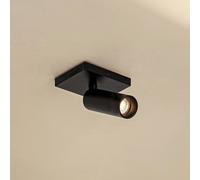 Arcchio Brinja Slim ceiling spotlight, black, 1-bulb GU10 MR11