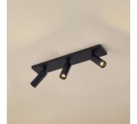 Arcchio Brinja Slim ceiling spotlight, black, 3-bulb GU10 MR11