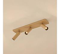 Arcchio Brinja Slim ceiling spotlight, brown, 3-bulb, GU10 MR11