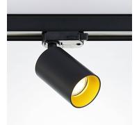Arcchio Brinja track spotlight, black, Ø 6 cm, 3-phase
