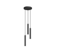 Arcchio Ceiling Light Franka (Modern) in Black Made of Aluminium for e.g. Living Room & Dining (3 Light Sources,) from Pendant Lighting, lamp Hanging Ceiling