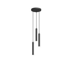 Arcchio Ceiling Light Franka (Modern) in Black Made of Aluminium for e.g. Living Room & Dining (3 Light Sources,) from Pendant Lighting, lamp Hanging Ceiling