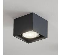 Arcchio downlight Mabel, 12 cm x 12 cm, grey, GU10