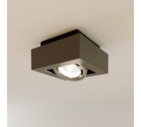 Arcchio Ceiling Light Ronka dimmable (Modern) in Black Made of Aluminium for e.g. Living Room & Dining (1 Light Source, GU10) from Ceiling lamp