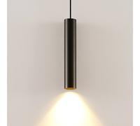 Arcchio Ejona pendant light, height 35 cm, black, aluminium