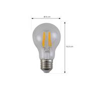 Arcchio filament LED bulb, E27 7.2W, 3000K, clear, 1521 lm