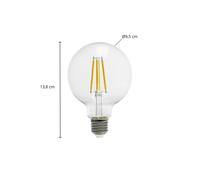 Arcchio filament LED bulb, Globe, G95/E27, 3.8 W, 2,700 K, filament