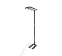 Arcchio Floor Lamp Logan Basic dimmable (Modern) in Black Made of Aluminium for e.g. Office & Workroom (2 Light Sources,) from Standard, Uplighter Business Lighting