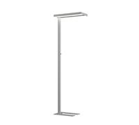Arcchio Floor Lamp Logan Basic dimmable (Modern) in Silver Made of Aluminium for e.g. Office & Workroom (2 Light Sources,) from Standard, Uplighter Business Lighting