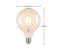 Arcchio G125 E27 LED bulb, 8W, 2,700K, clear filament, dimmable