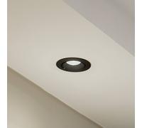 Arcchio Harcos LED downlight, black, Ø 11 cm, 4,000K