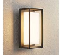 Arcchio Ismera LED outdoor wall light, anthracite/opal, IP65