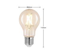 Arcchio LED bulb A60, E27, 4W, 2,700K filament LED bulb, dimmable