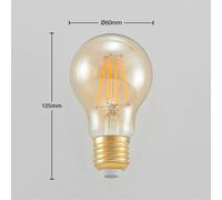 Arcchio LED bulb E27 6.5W 825 amber 3-level dimmer 2-pack