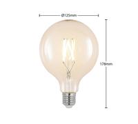 Arcchio LED bulb E27 6W 2,700K G125 Globe, filament, clear