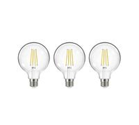 Arcchio LED bulb filament, E27, G95, 3.8W, 3000K, 806lm, 3pcs