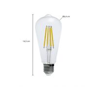 Arcchio LED bulb, Rustika, E27, 3.8 W, 3,000 K, 806 lm, clear