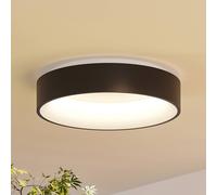 Arcchio LED ceiling lamp Aleksi, Ø 45cm, black, metal, CCT