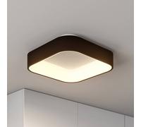 Arcchio LED ceiling lamp Aleksi, 45 x 45 cm, black, CCT