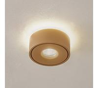 Arcchio LED ceiling lamp Rotari, brown, up and down