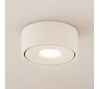 Arcchio LED ceiling lamp Rotari, white, metal, Ø 12cm