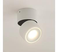 Arcchio LED Ceiling Light Rotari dimmable (Modern) in White Made of Aluminium for e.g. Hallway (1 Light Source,) from floodlight, Spotlight