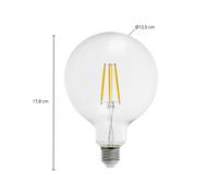 Arcchio LED globe bulb, G125 E27 3.8W, 3000K, 806lm