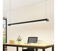 Arcchio LED hanging light Cuna, black, 162cm, metal